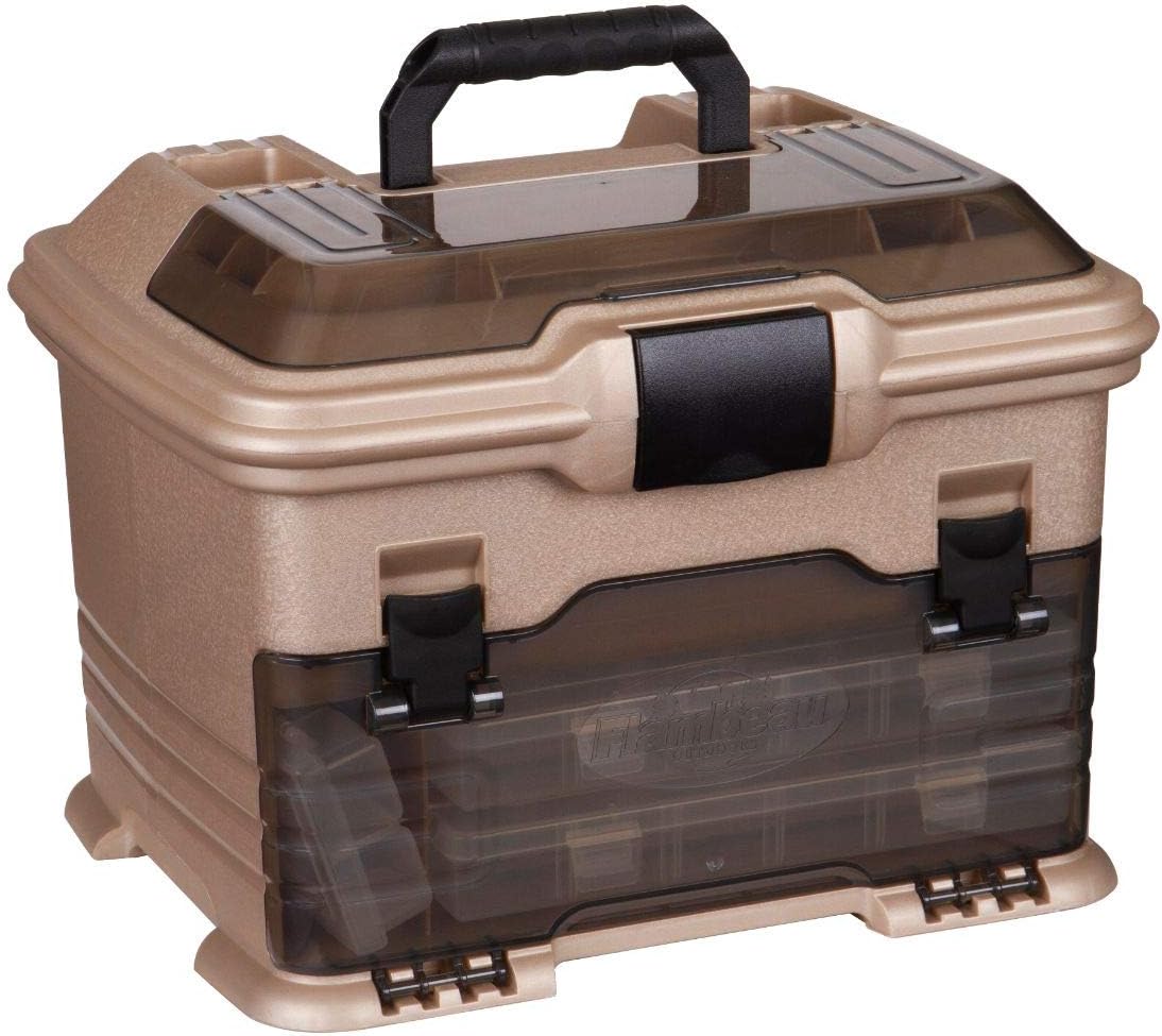 Flambeau Outdoors T4 Smoke Multiloader, Portable Fishing & Tackle Storage Box, Gold/Black