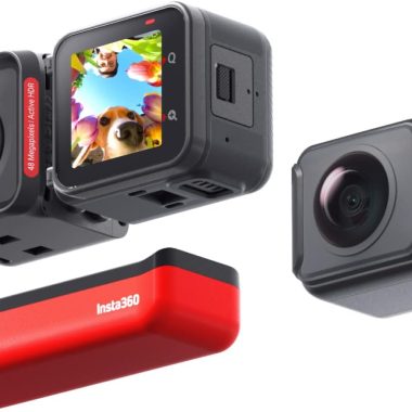 Insta360 ONE RS Twin Edition – Waterproof 4K 60fps Action Camera & 5.7K 360 Camera with Interchangeable Lenses, Stabilization, 48MP Photo, Active HDR, AI Editing